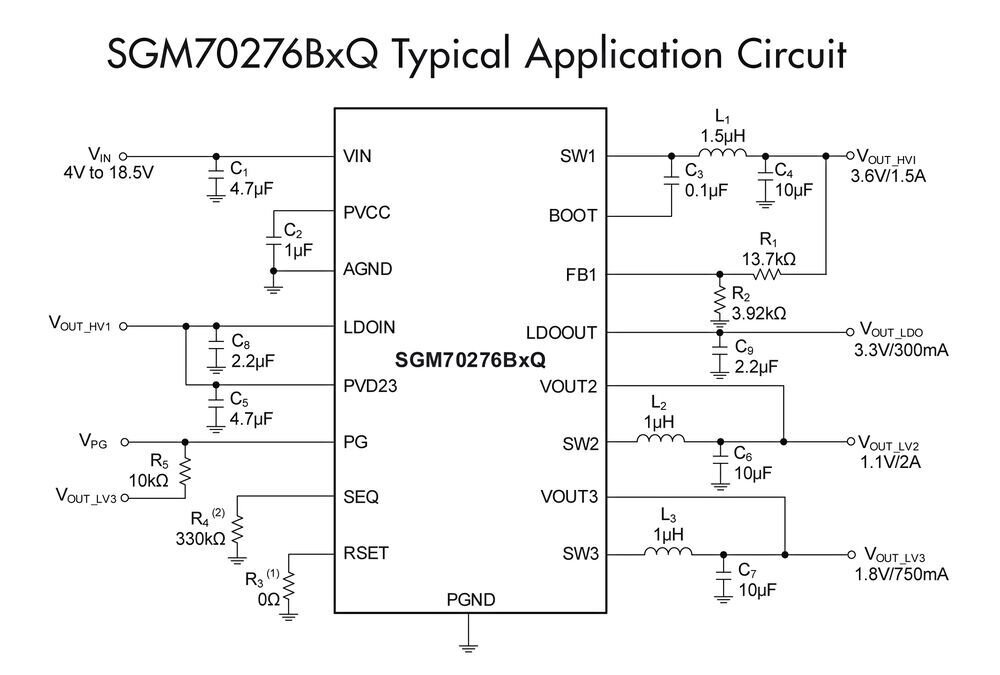 SGM70276BxQ Typical Application Circuit