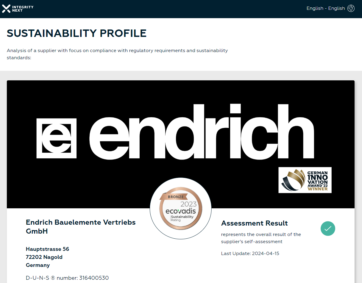 IntegrityNext bei endrich - Verantwortung und Nachhaltigkeit in der ...